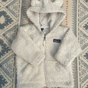 Baby Patagonia fleece jacket.